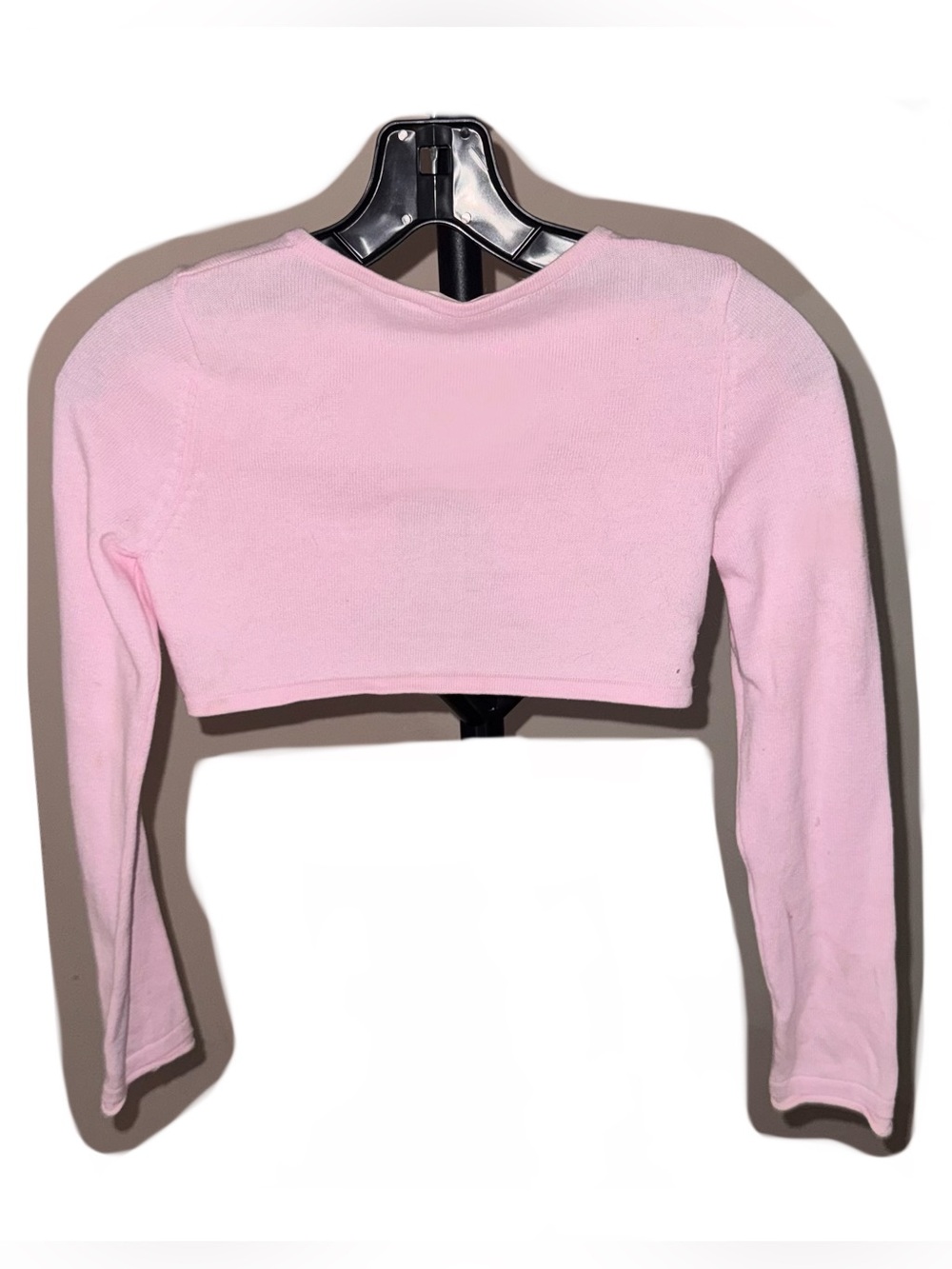 H&M Pastel Pink Cropped Bolero Cardigan Shrug - Picture 2 of 3